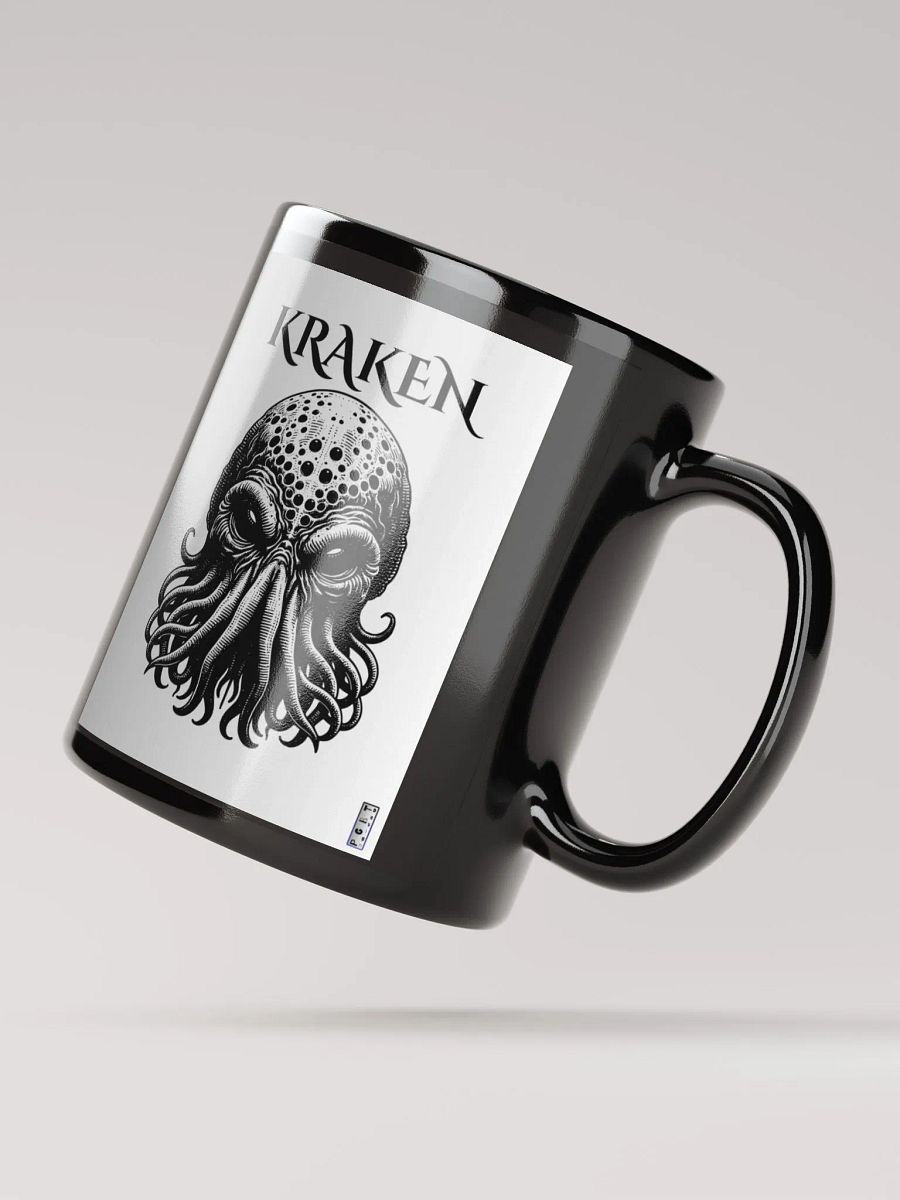 Mythical Kraken Black Glossy Mug product image (4)