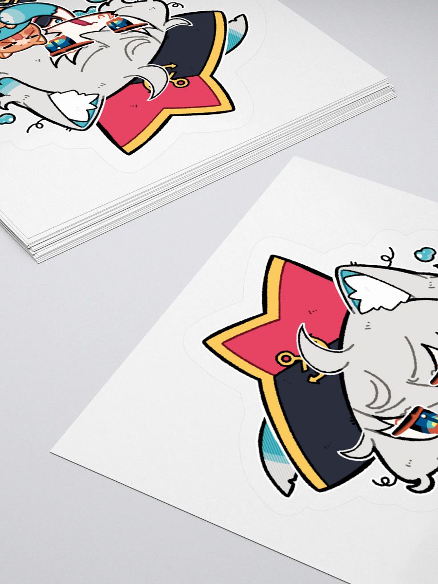 Captain Dandyfloss Kitty Sticker product image (12)