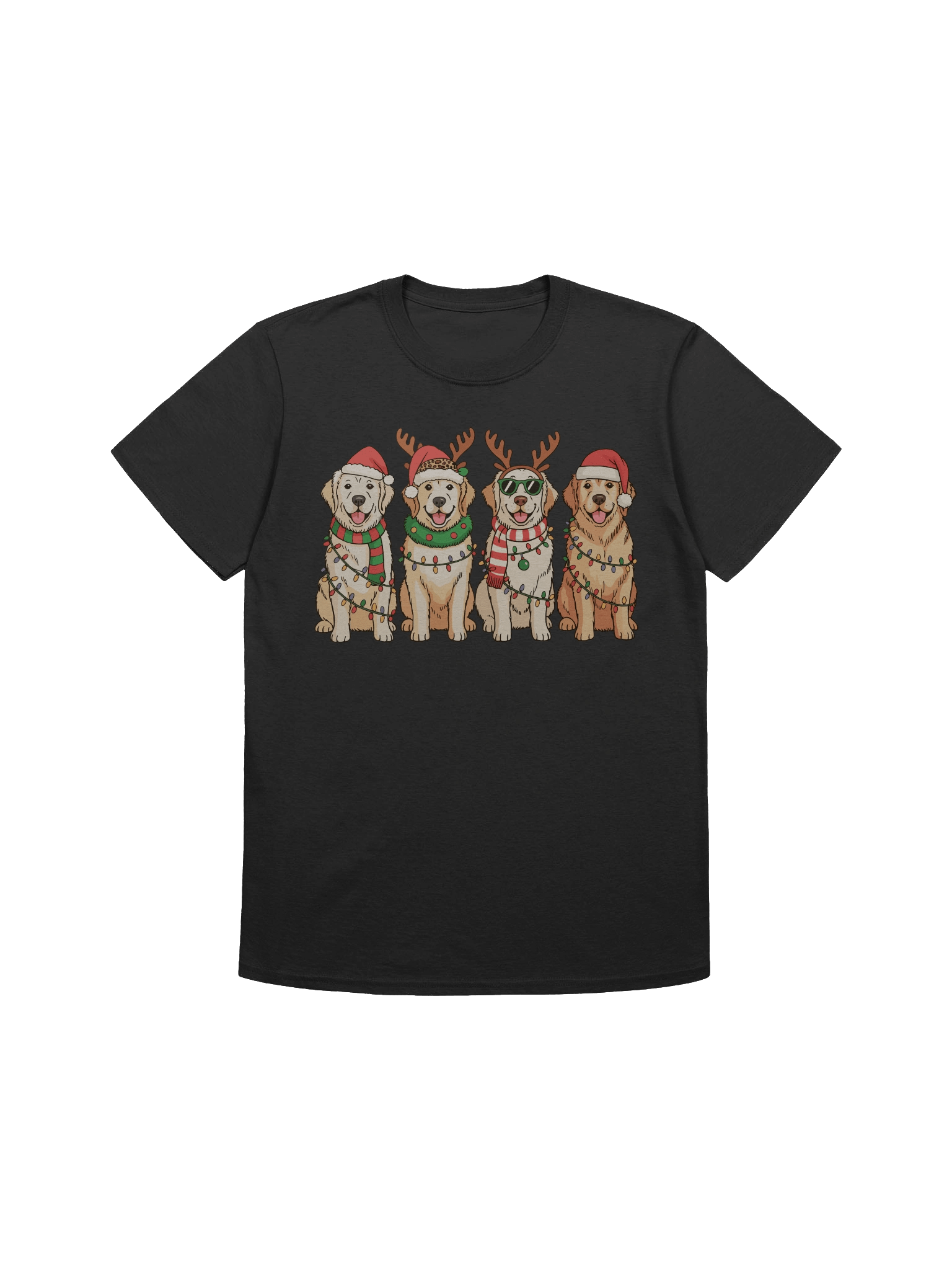 Golden Retriever Christmas Tee | Gift for Golden Retriever Mom & Dad product image (1)