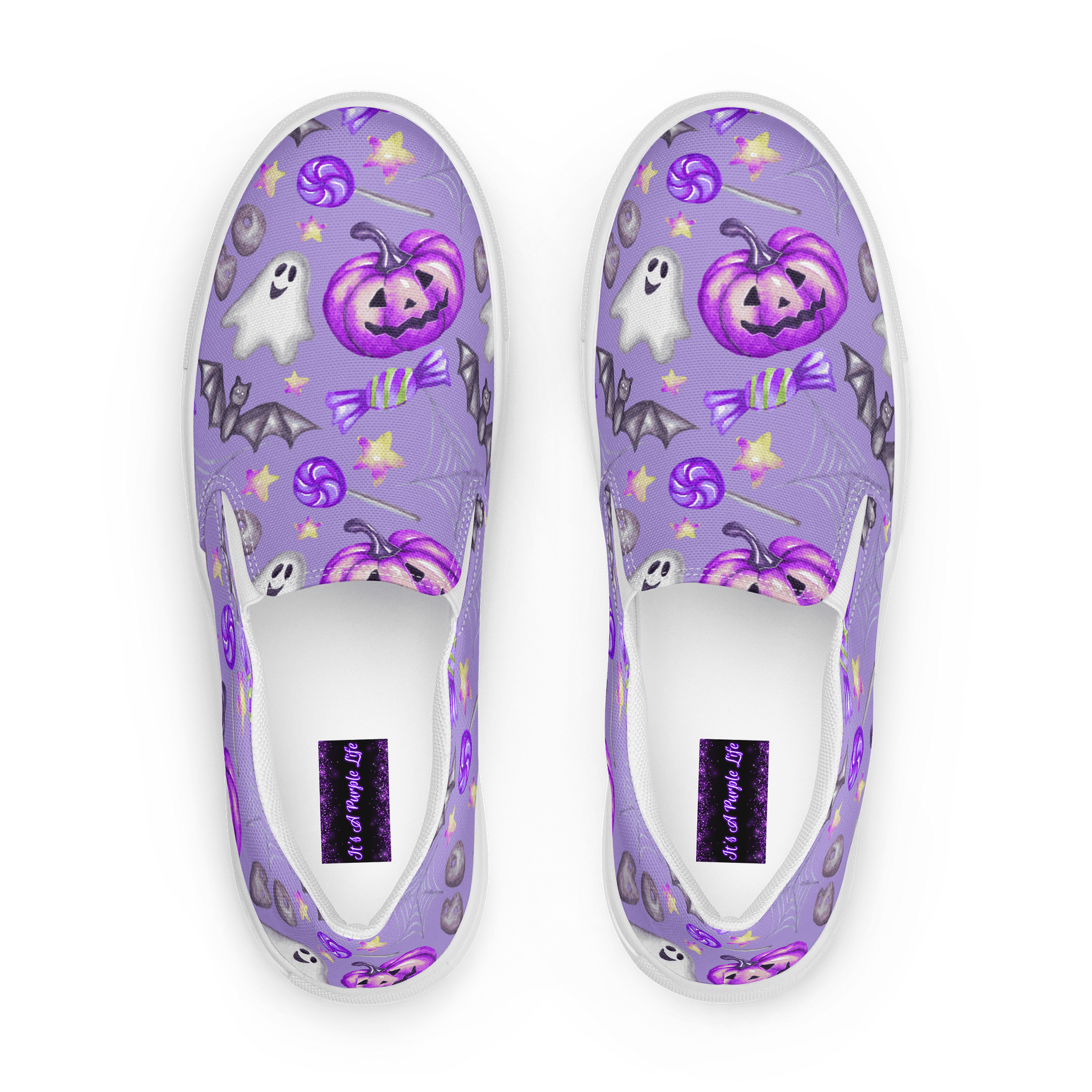 Spooky Purple Halloween Slip-Ons product image (1)