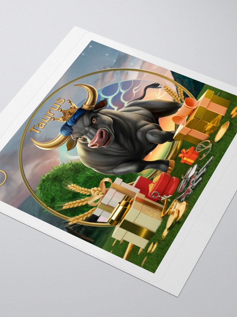Taurus Zodiac Sticker - Exclusive Bull Design | TDS Music product image (9)