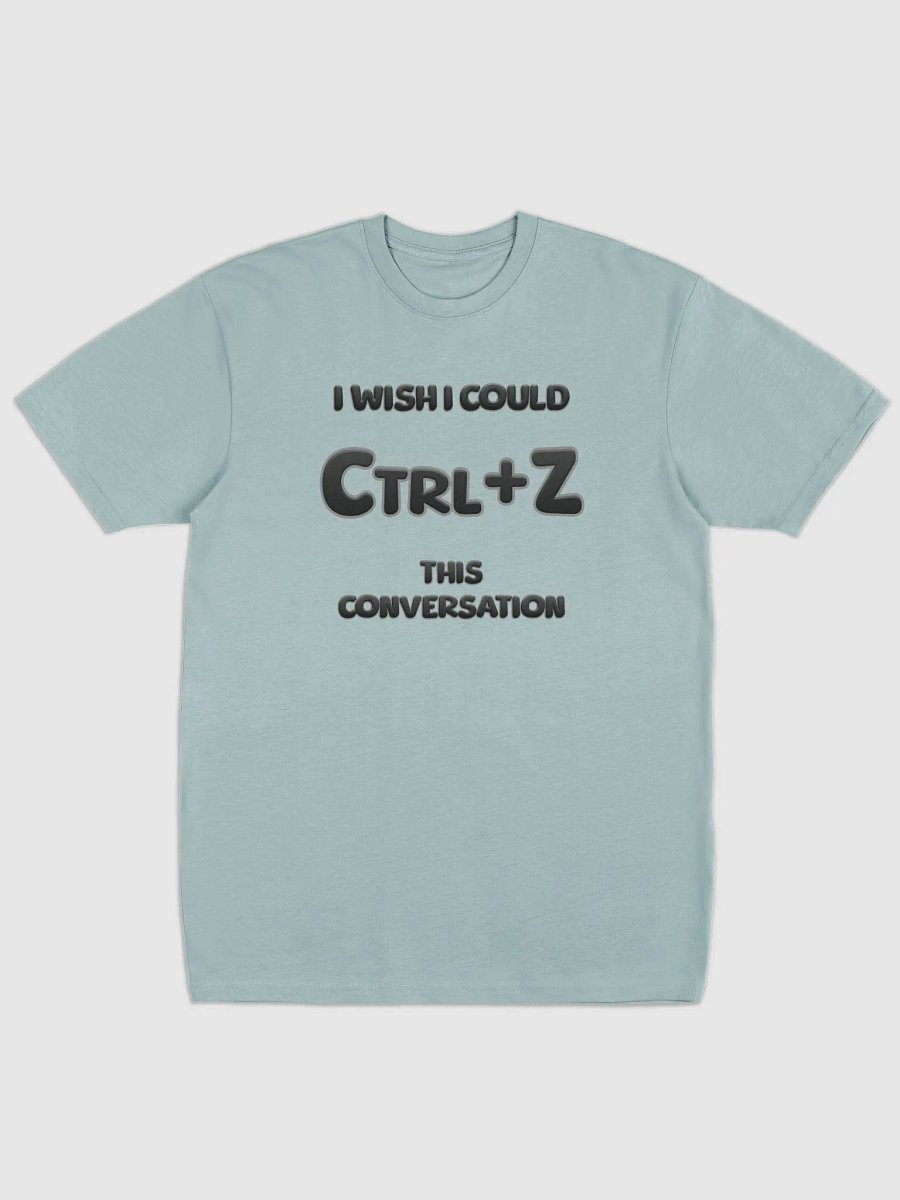 【Ctrl+Z】Black Text Men's Premium Heavyweight Tee product image (1)