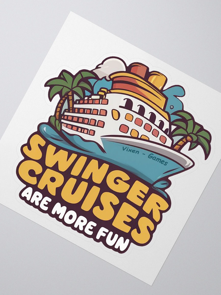 Swinger Cruises Are More Fun Vinyl Sticker product image (6)