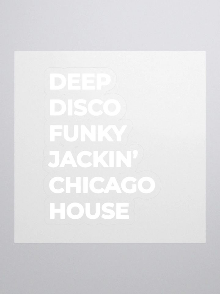 Chicago House Vinyl Kiss Cut Stickers product image (1)