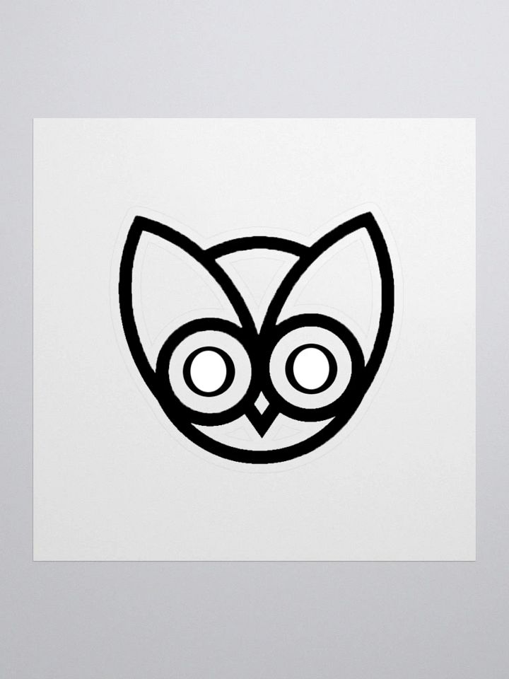 Owl logo sticker product image (1)