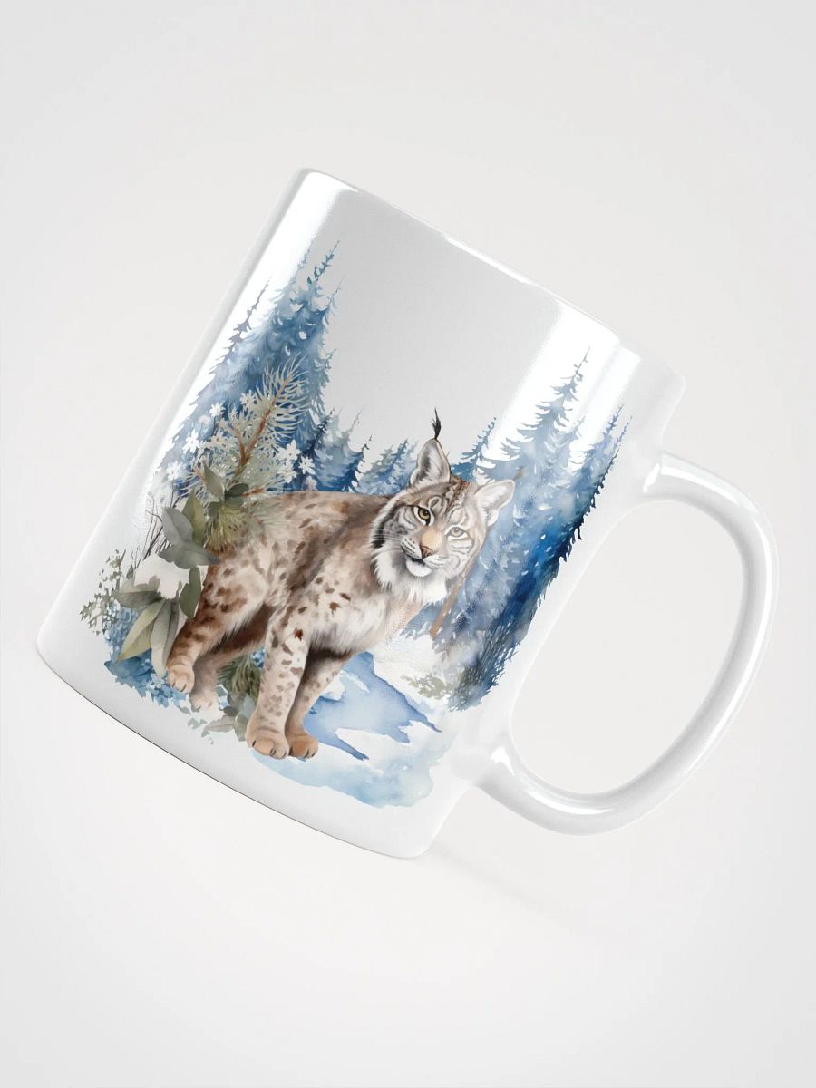 Winter Lynx White Glossy Mug product image (4)