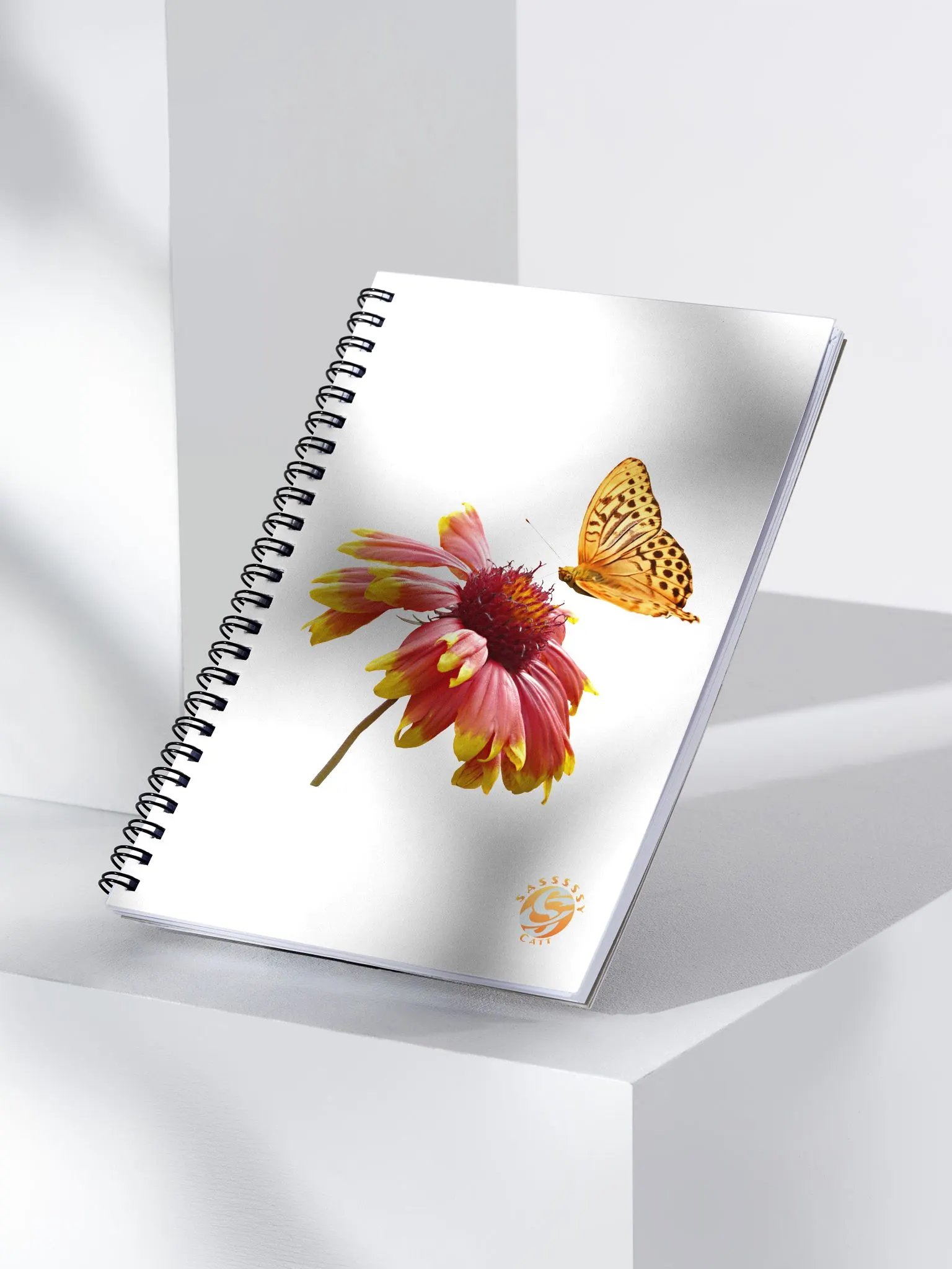 SasssssyCatt's Yellow Logo of 2025 140 pg. Notebook product image (3)