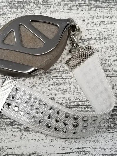 Winter Sparkle Elastic Bracelet | Handmade Accessory for Bellabeat Leaf Urban & Ivy product image (1)