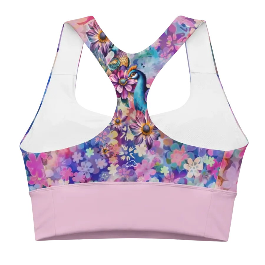 Relax in flowers Recycled Longline Sports Bra product image (1)