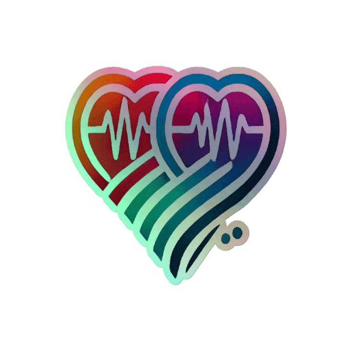 Heartbeat Harmony Holographic Sticker Set product image (2)