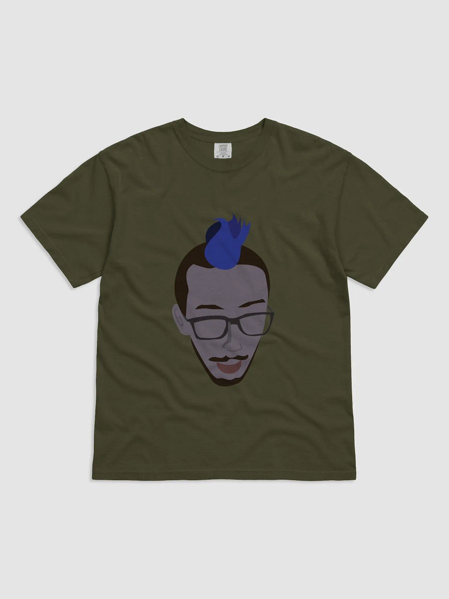 Retro Blue Moustache Tee product image (6)