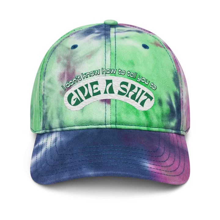 GIVE A SH*T tie-dye dad hat product image (18)