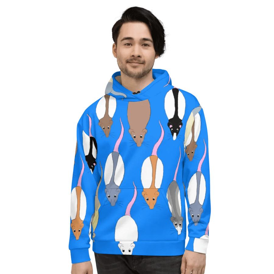 Rat Pack (blue) hoody product image (3)