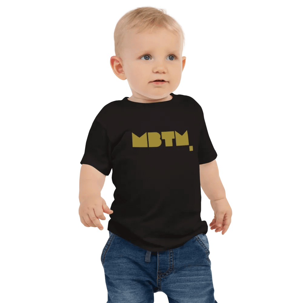 👶 Baby T-shirt with gold logo product image (1)