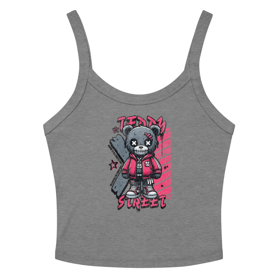 Haunted Teddy Bear | Bella+Canvas Micro-Rib Tank Top product image (4)