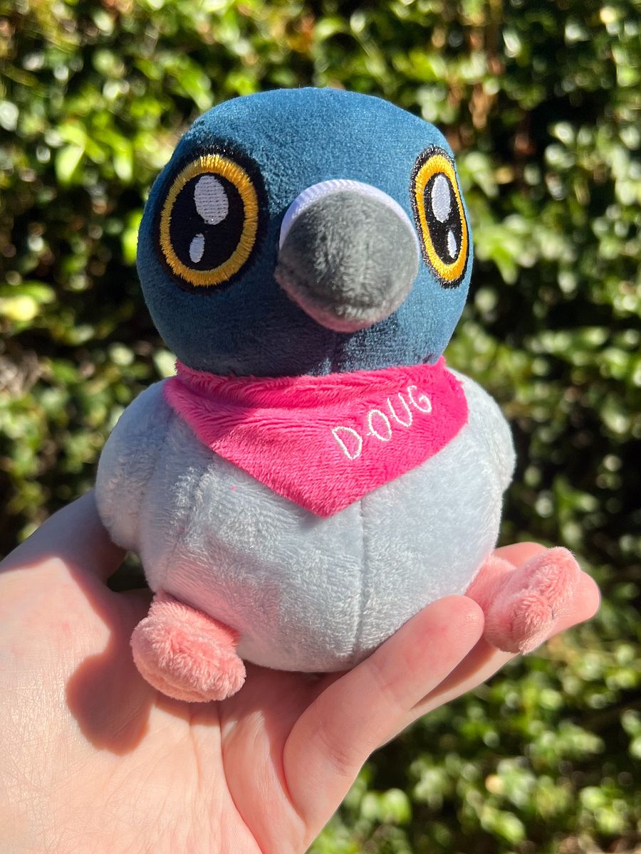 Doug the Pigeon Plush Keychain! product image (5)