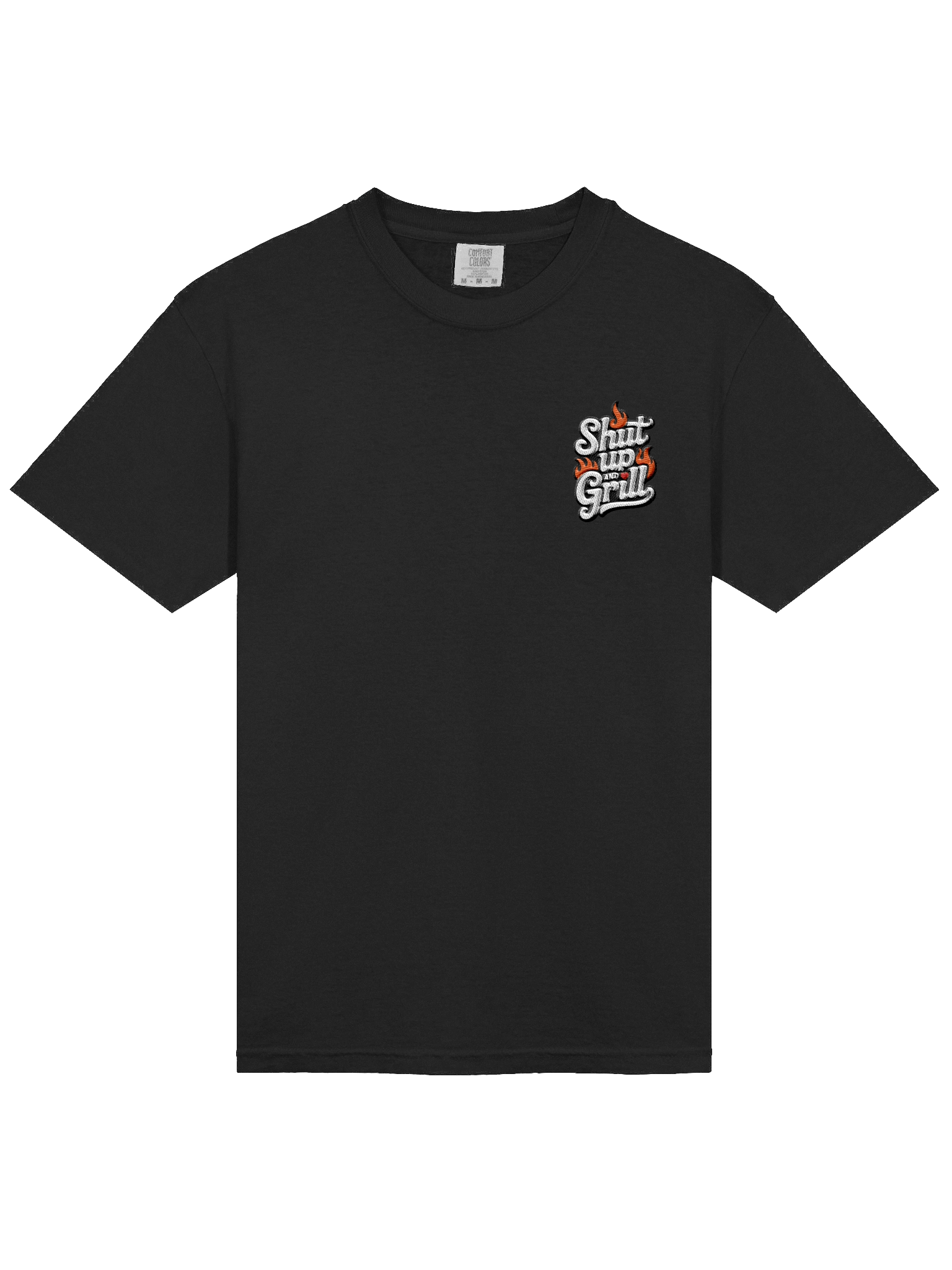 Shut Up and Grill Embroidered Comfort Color Heavyweight Tee product image (3)