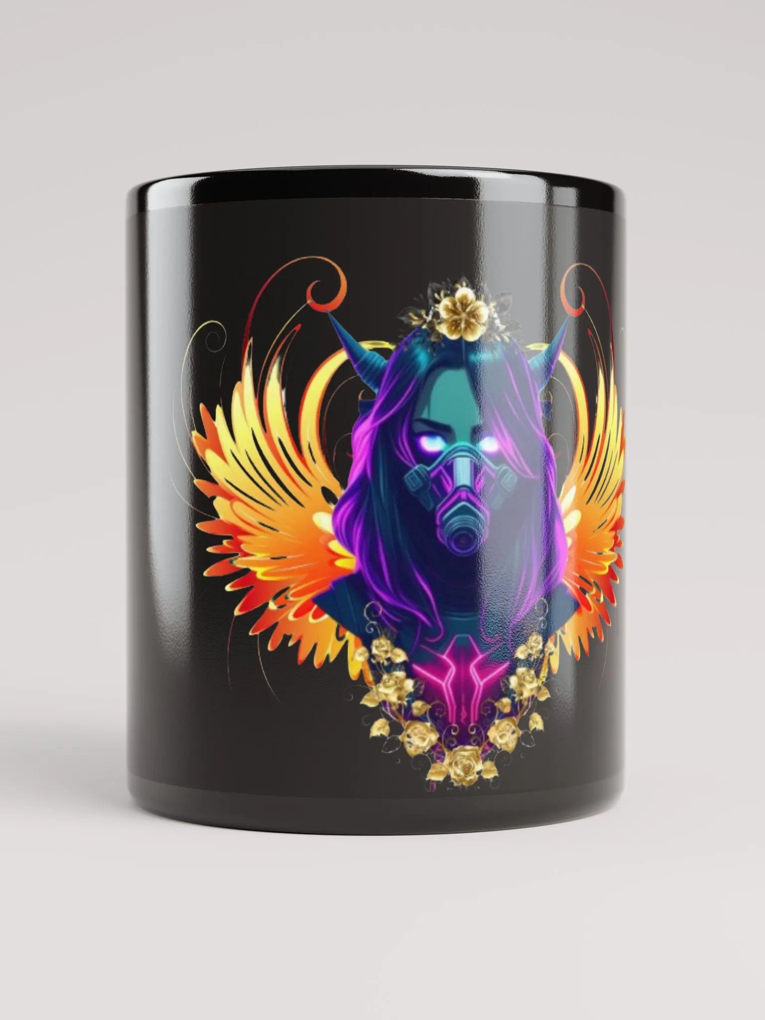 Neon Fantasy Gas Mask Mug product image (5)