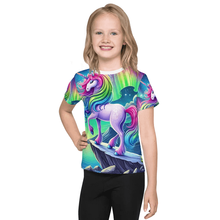 Aurora Unicorn Kid's All-Over Print T-Shirt product image (1)