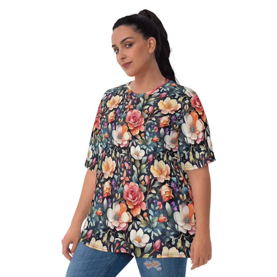 Floral Pattern All Over Print T-shirt product image (10)
