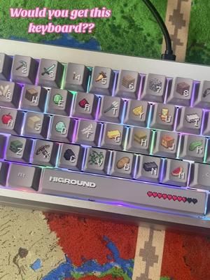 Thank you @Higround and @Minecraft for this amazing keyboard!! Its so gorgeous 🥹 #minecraft #higround #keyboard #mc #mcyt #streamer #gamer #aesthetic #fyp #cute #gifted 