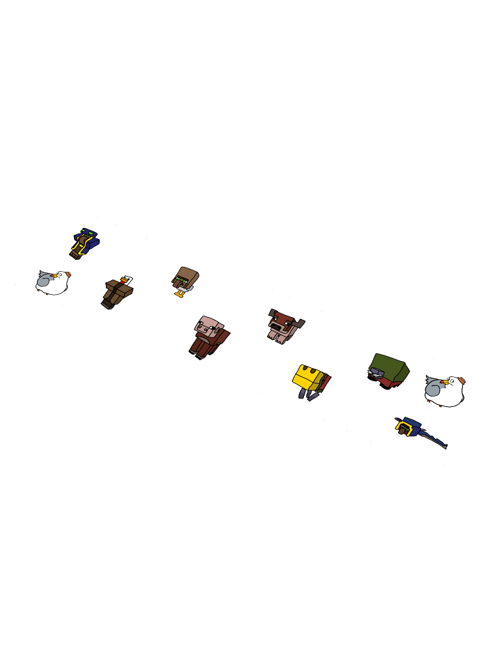 Cross-Bred Mobs Sticker Set product image (1)