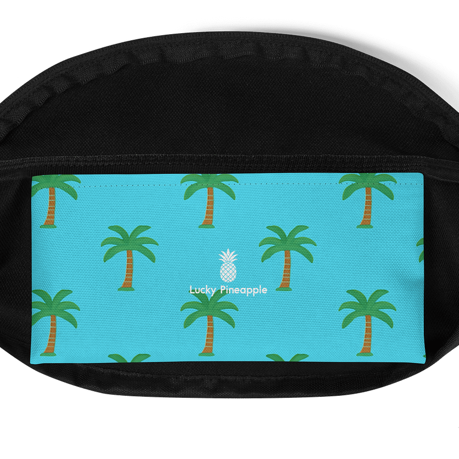 Tropical Palm Trees Blue Fanny Pack (Waist Bag) product image (4)