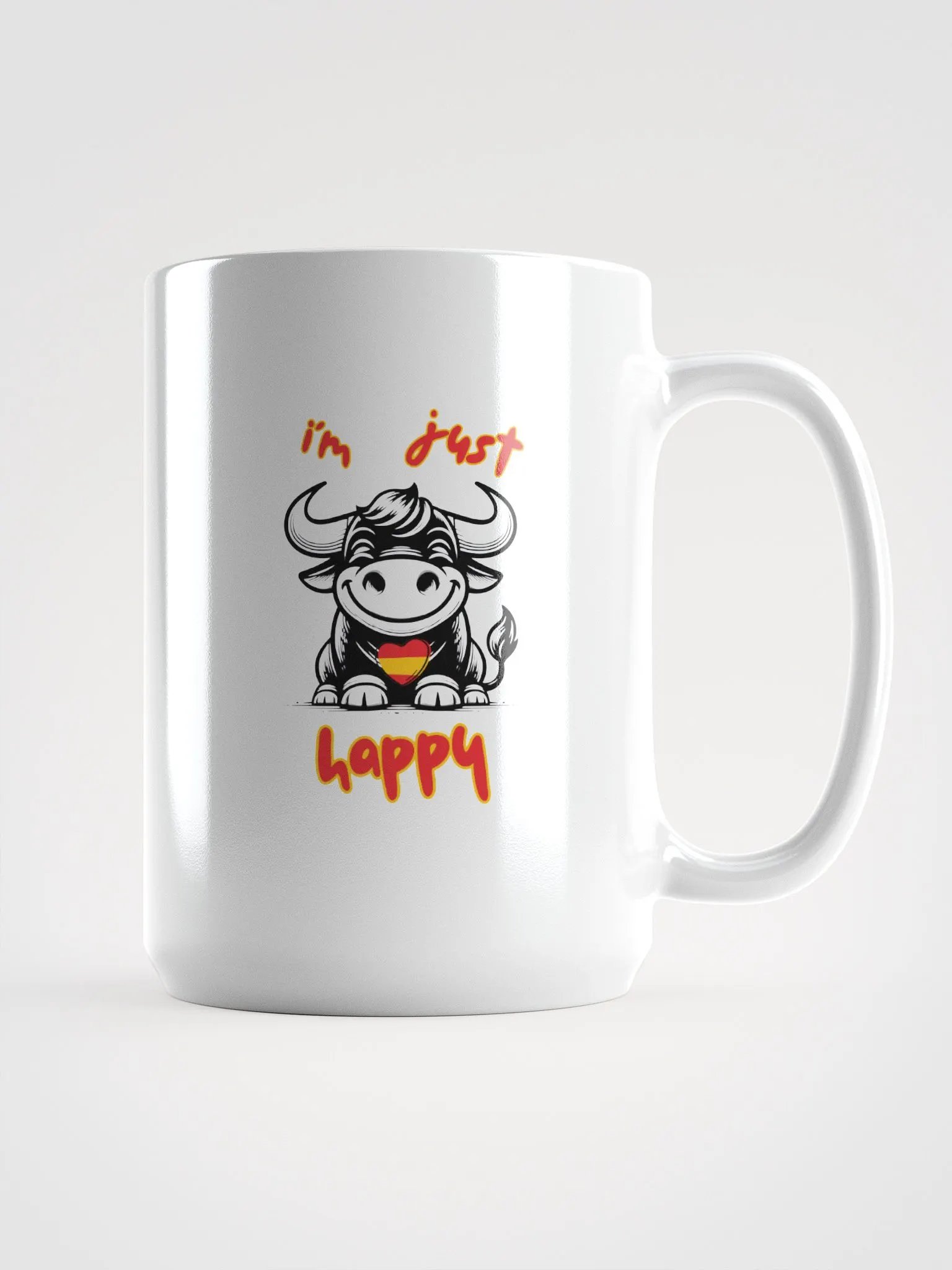 Happy Heart Bull Mug product image (1)