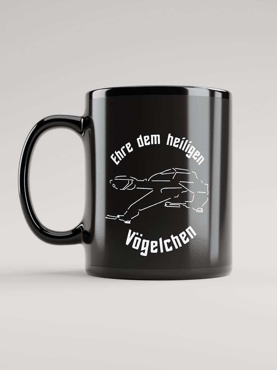 Ehre dem Vögelchen - Tasse schwarz product image (11)