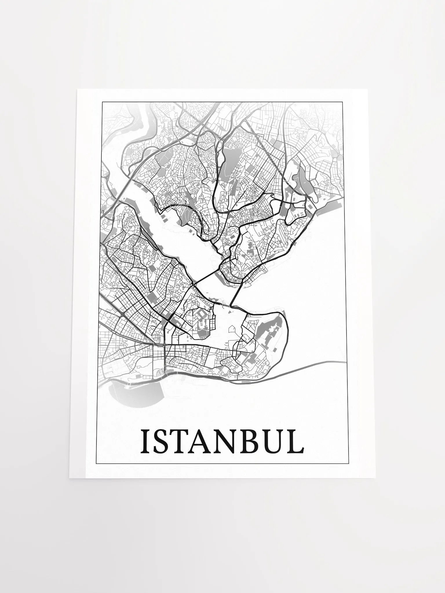 Istanbul, Türkiye, city map print product image (19)