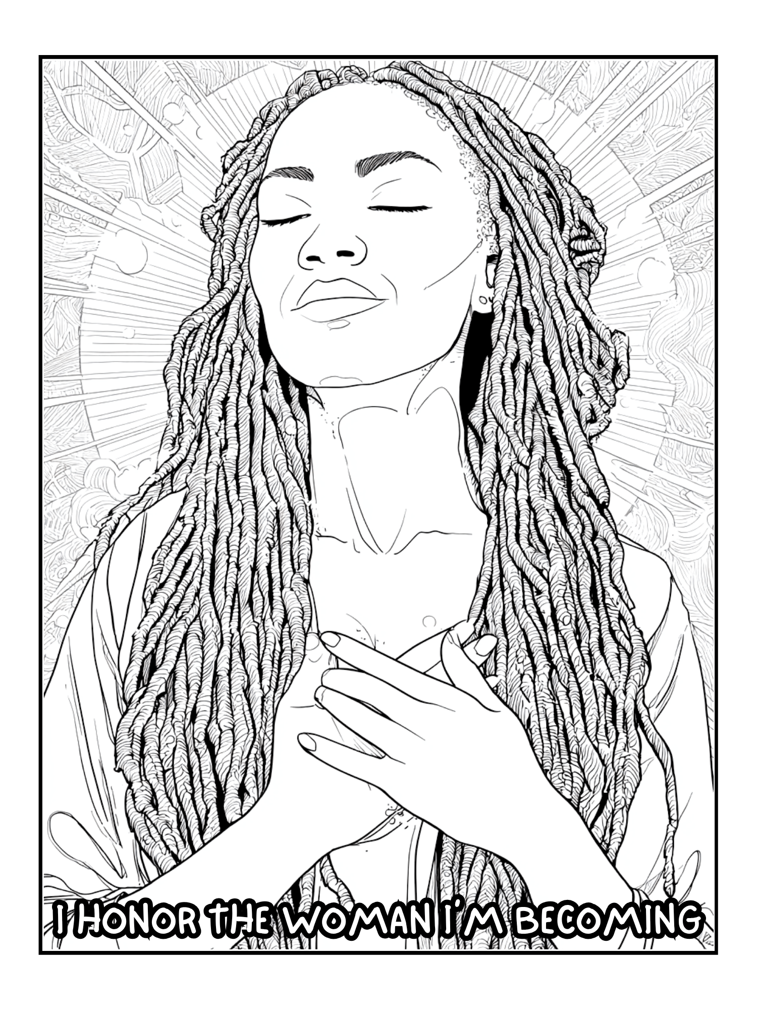 Radiant Within: A Black Women's Coloring Manifesto (Digital Download) product image (2)