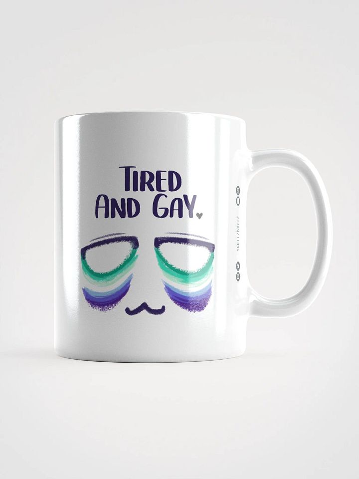 Tired and Gay - Gay Pride Flag Ceramic Mug product image (1)
