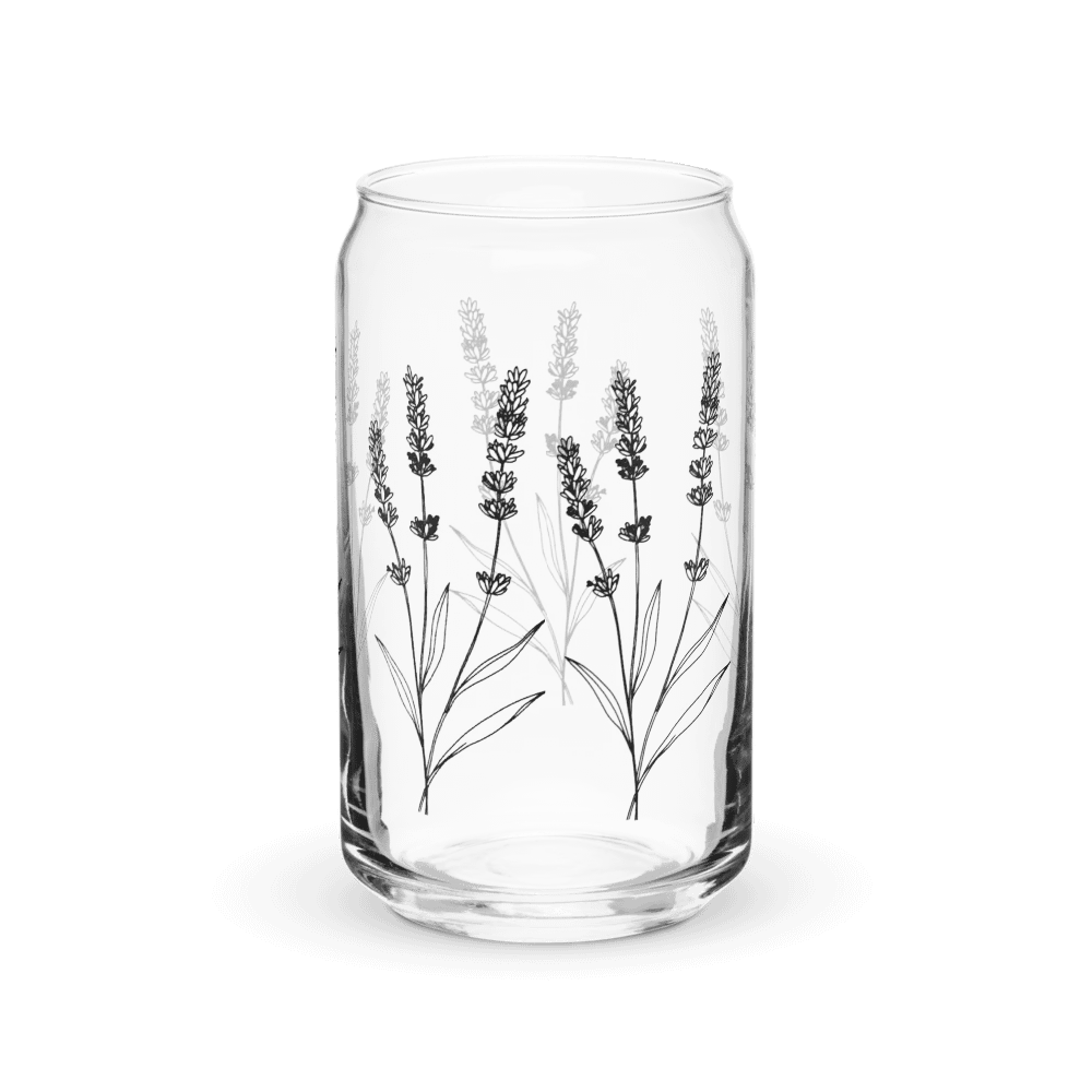 Lavender Sip in Style: Can-Shaped Glass product image (8)