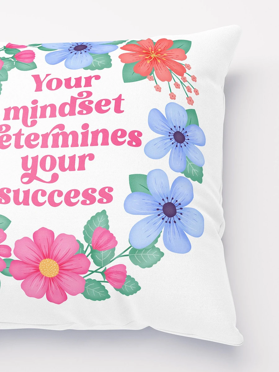 Your mindset determines your success - Motivational Pillow White product image (3)