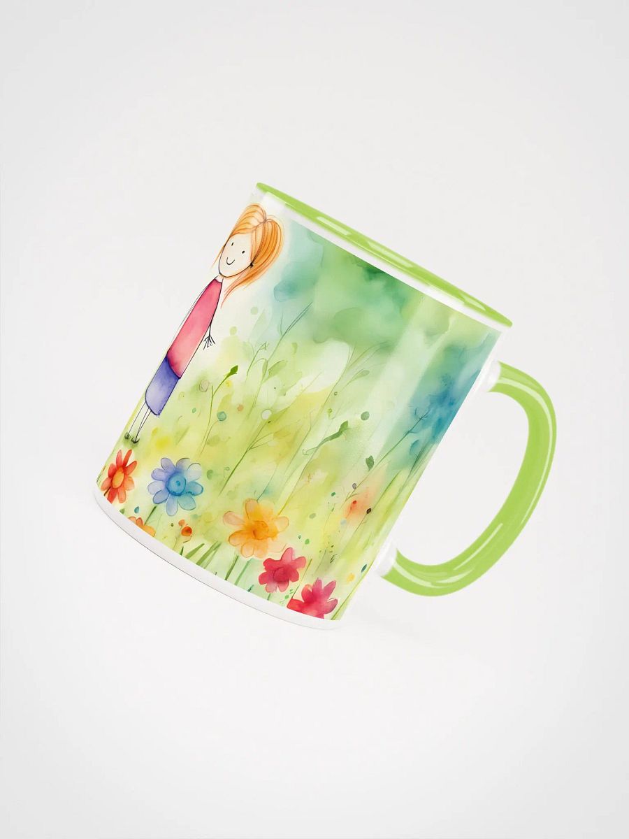 Flowerful Morning Greetings, Ceramic Mug with Color Inside product image (5)