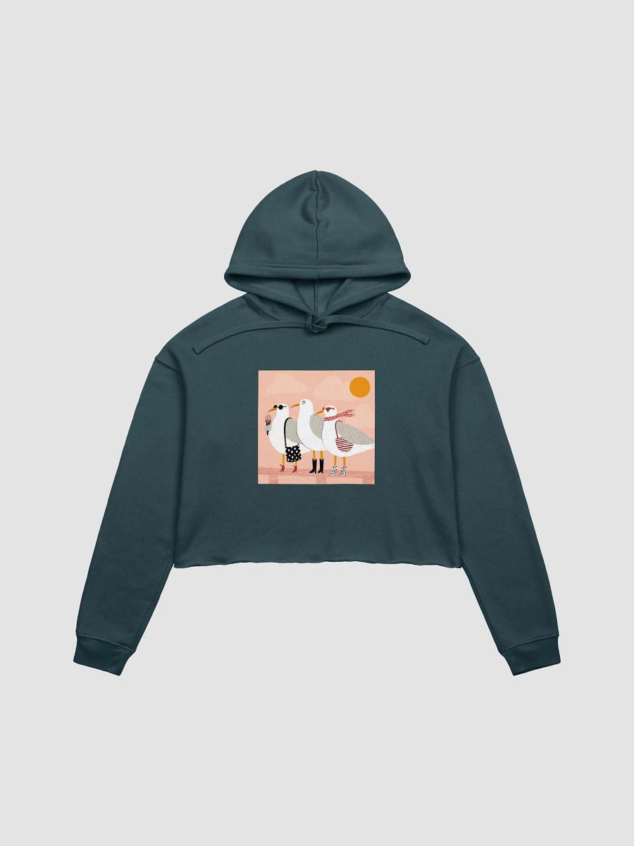 Seaside Seagull Crop Hoodie product image (1)
