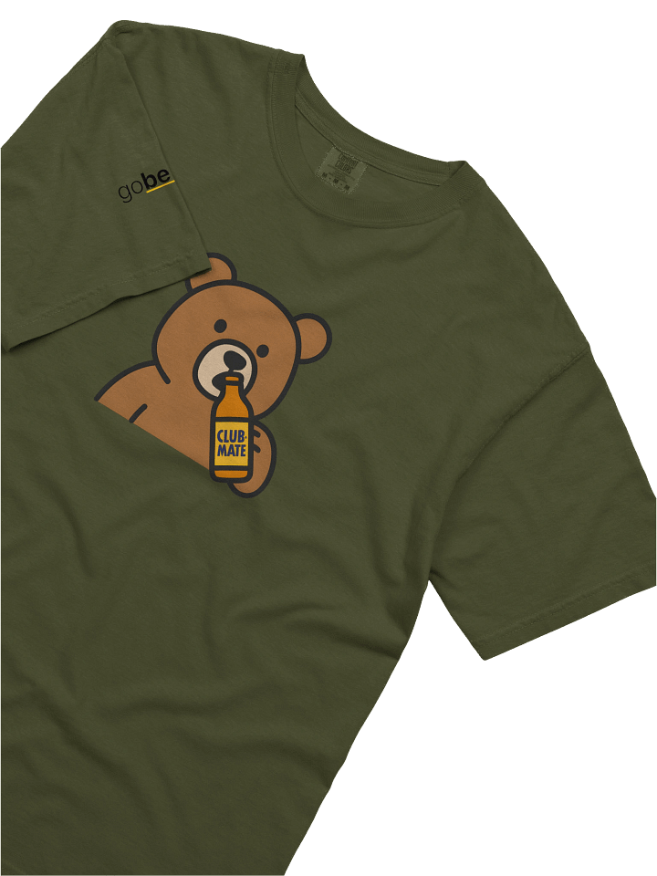Berlin Bear Drinking Club Mate Cotton T-Shirt - Big Design product image (2)