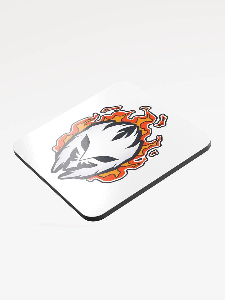 Mask Icon v2 (White) Coaster (White) product image (1)
