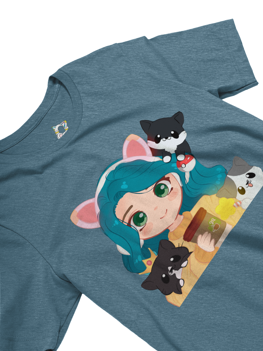 Al & Kitties Tee Blue product image (29)