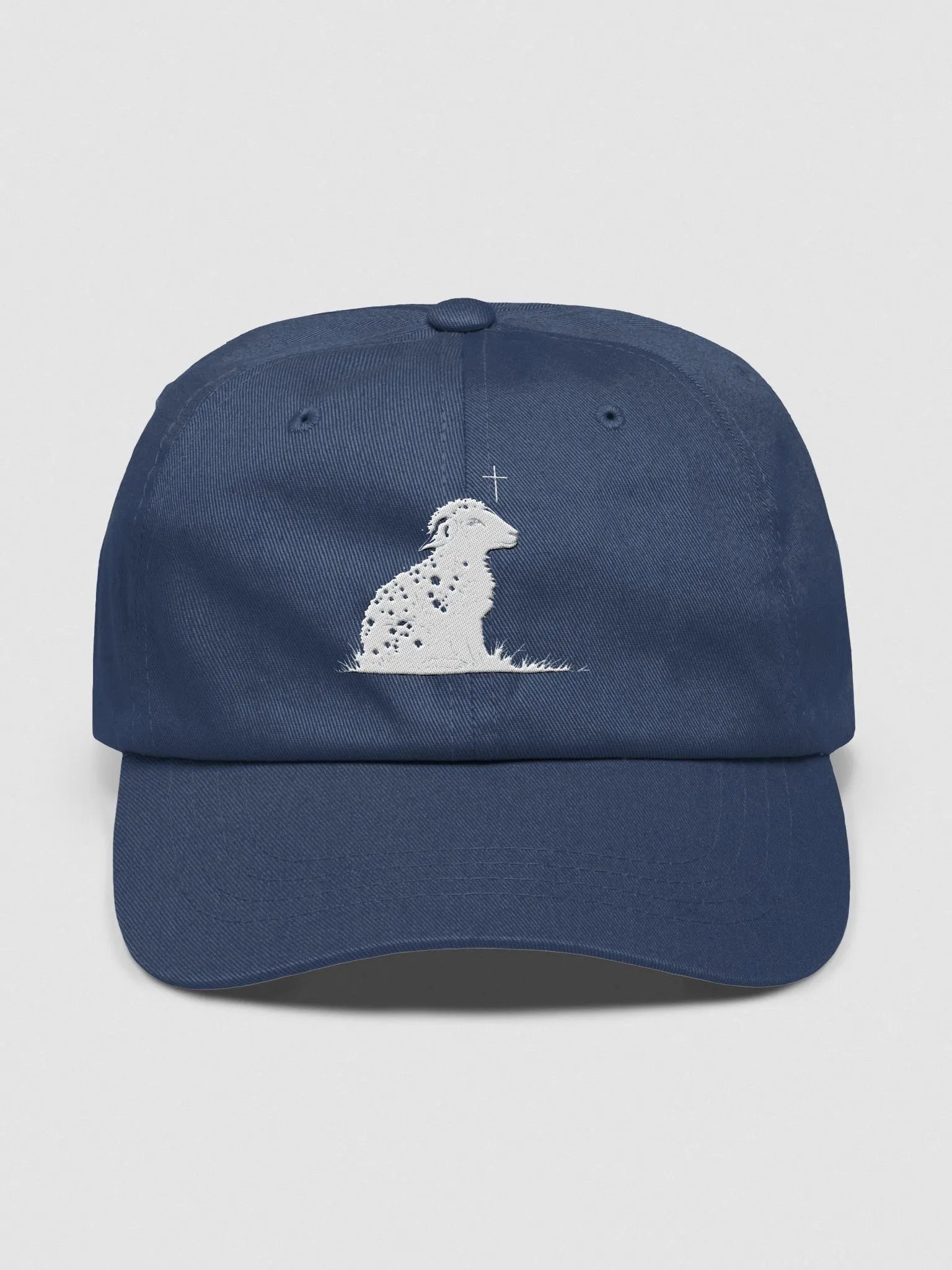 Gentle Shepherd Christian Dad Hat - Navy | Isaiah 40:11 product image (1)