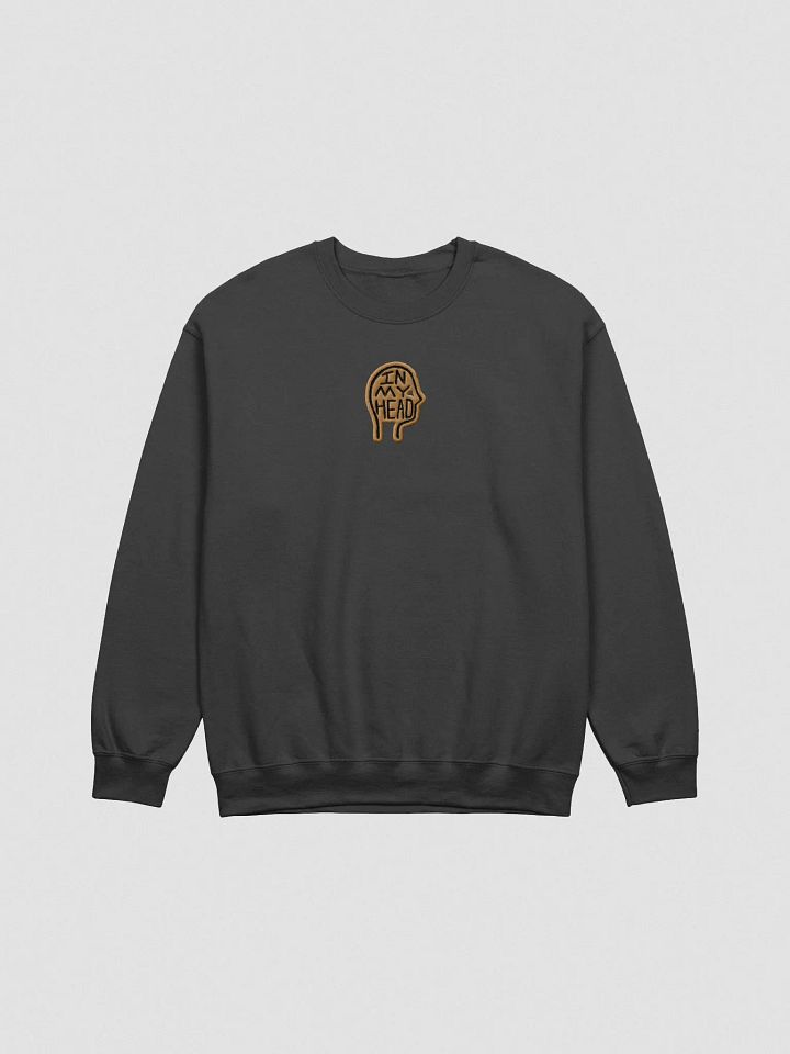 In My Head embroidered crewneck (brown contrast design) product image (2)
