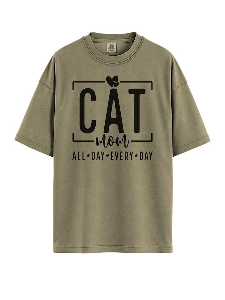 Cat Mom T-Shirt – All Day Every Day Tee for Proud Pet Moms product image (1)