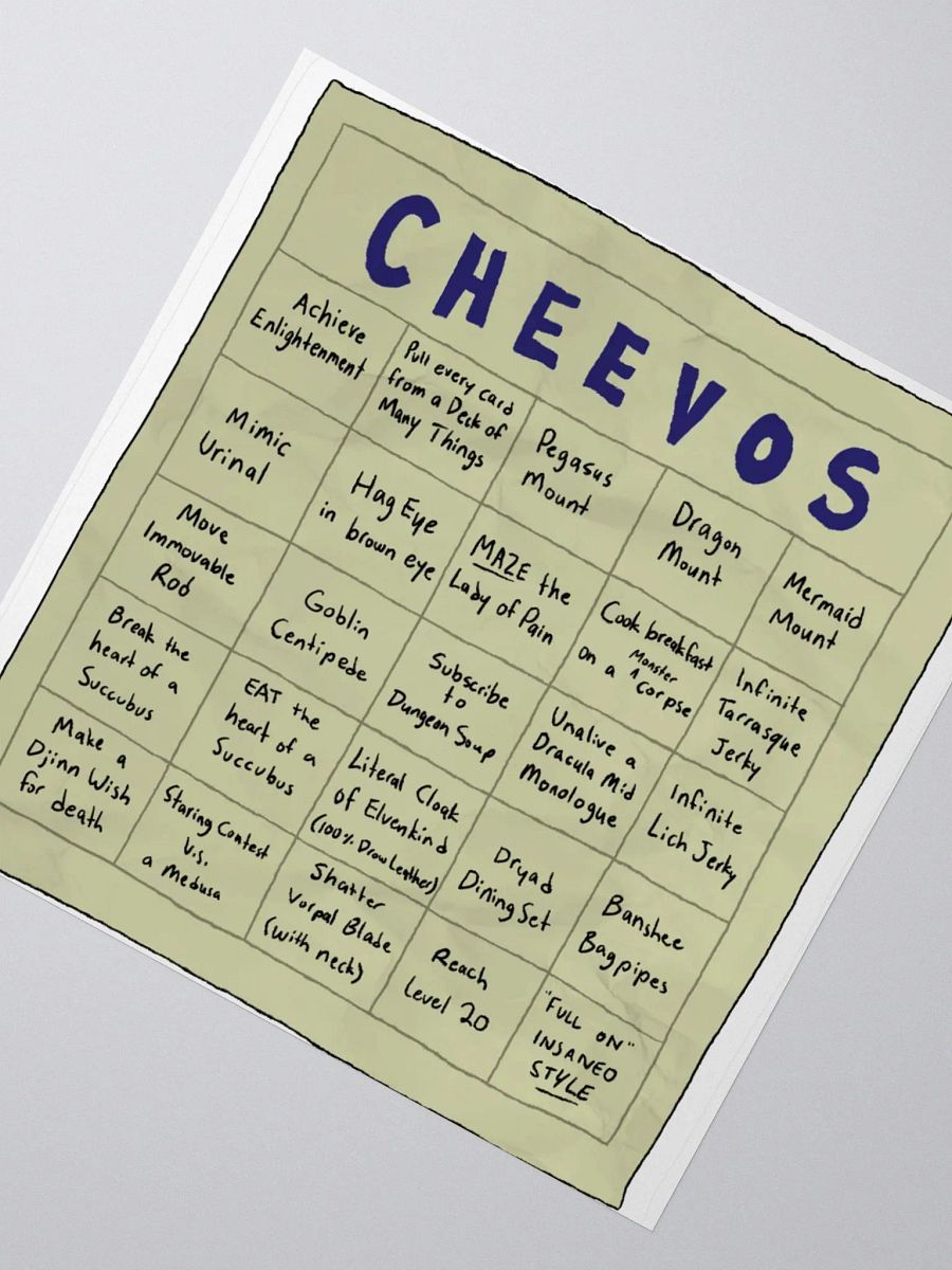 CHEEVOS STICKER product image (4)