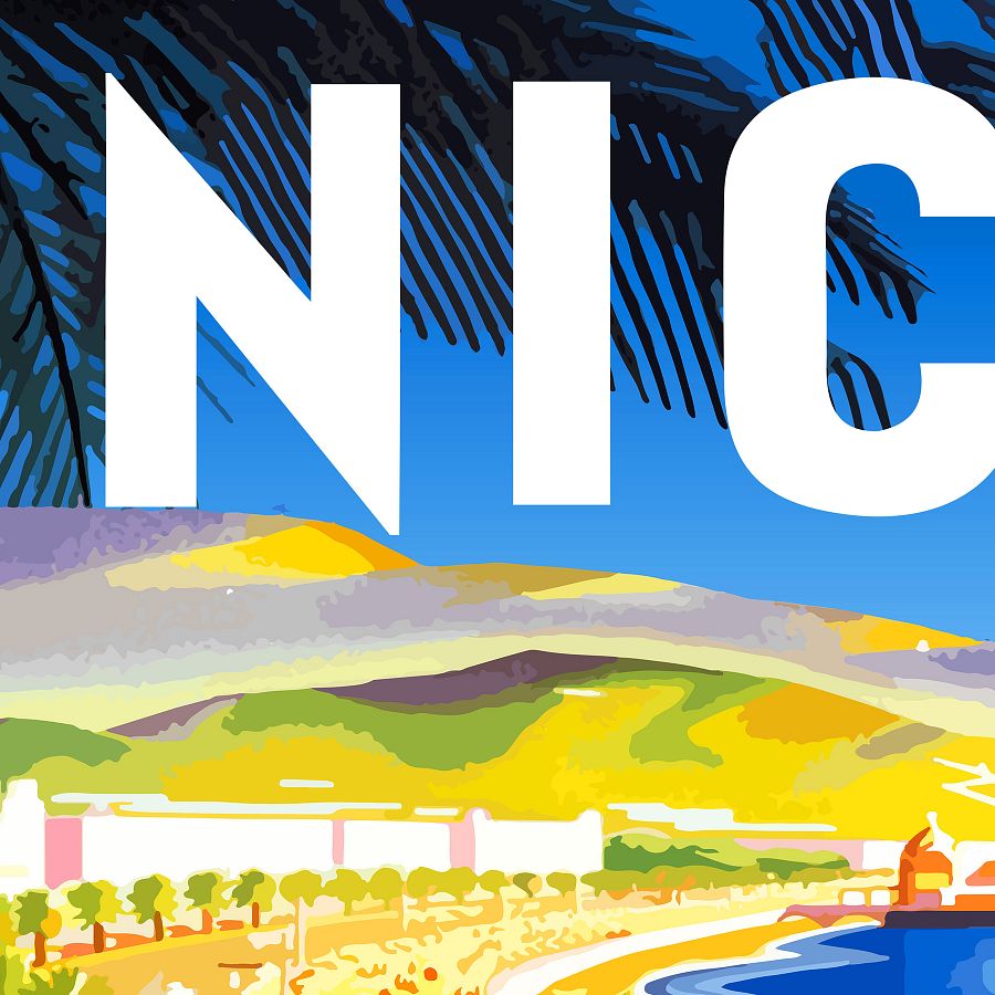 Nice, France, 1930 — retro vintage travel poster, art deco poster, art deco print, art deco wall art, vintage poster product image (6)