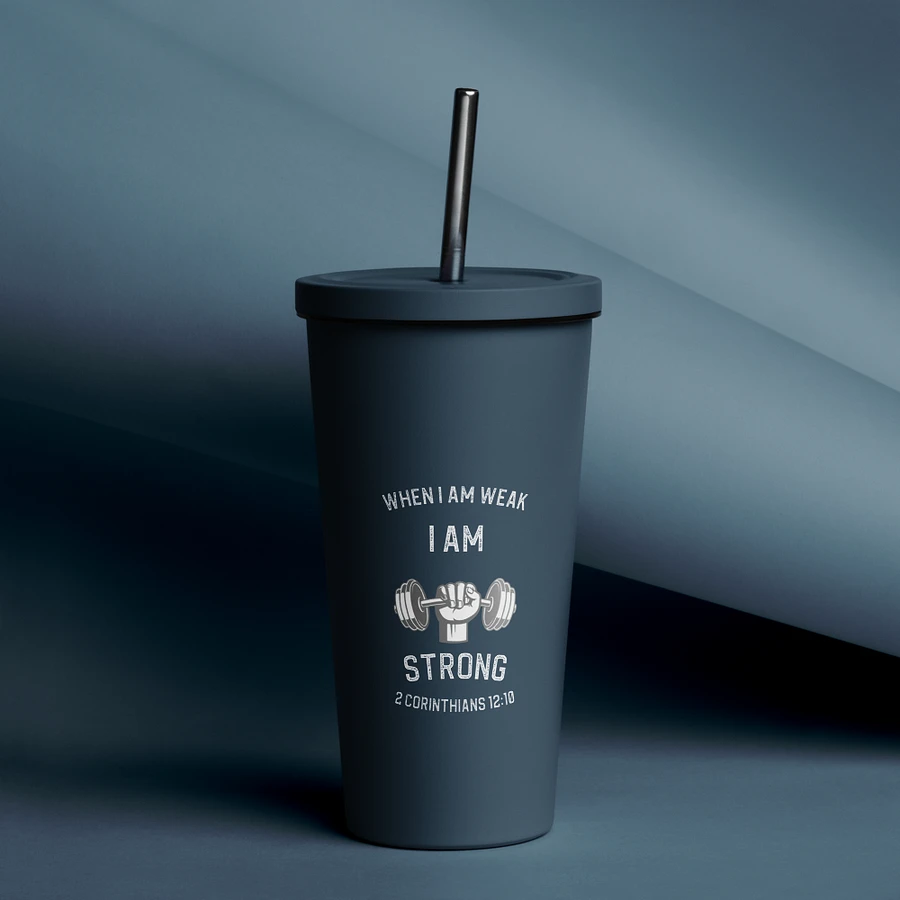 I Am Strong 20 oz. Insolated Cup: Navy product image (14)