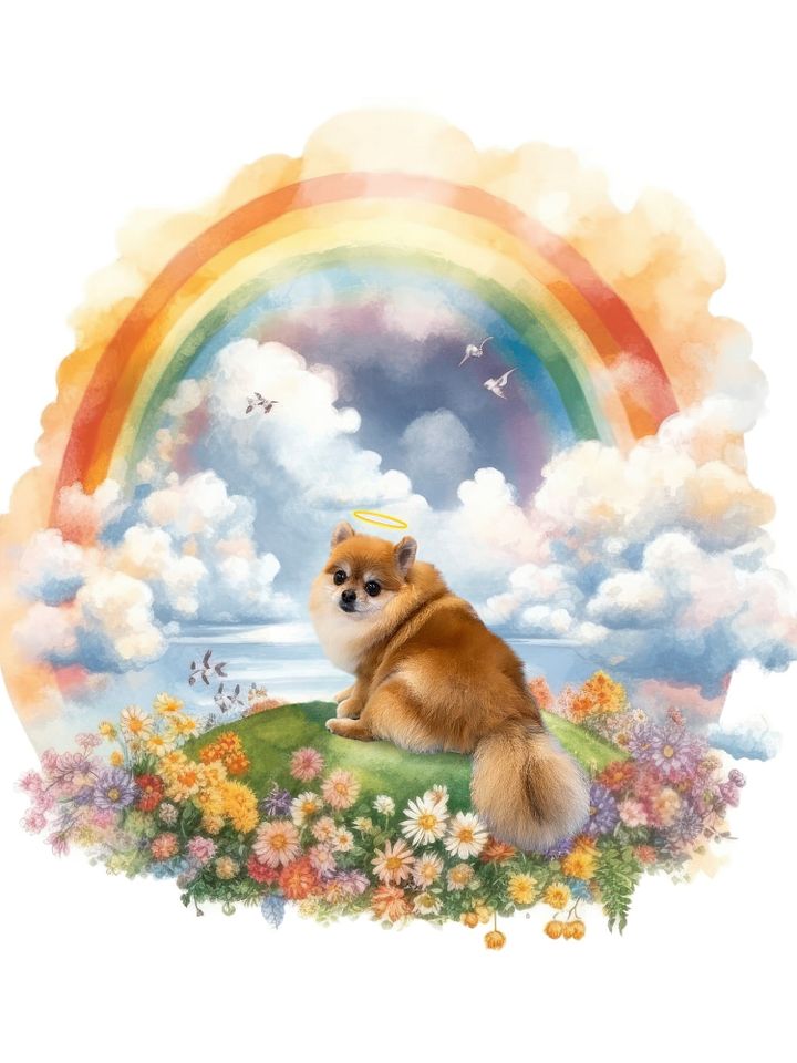 Rainbow Bridge Pet Memorial Art product image (1)