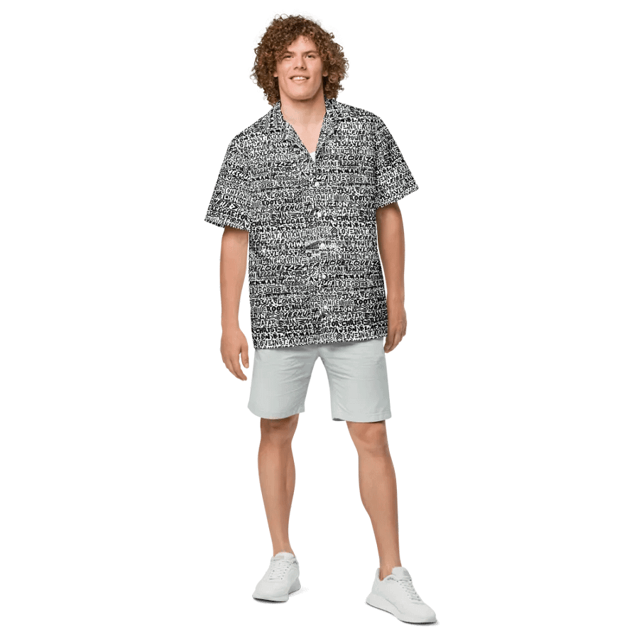Christafari Scribble Hawaiian Shirt product image (6)