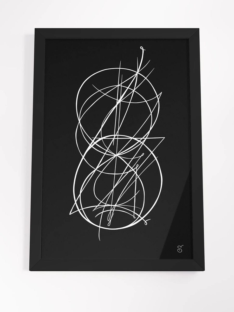 Intricate Intersection Framed Art Print - Abstract Image No. 9 product image (24)