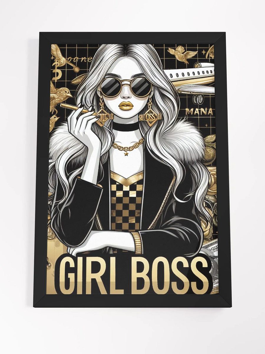 Rich Girl Code Girl Boss Golden Girl Wall Art product image (8)
