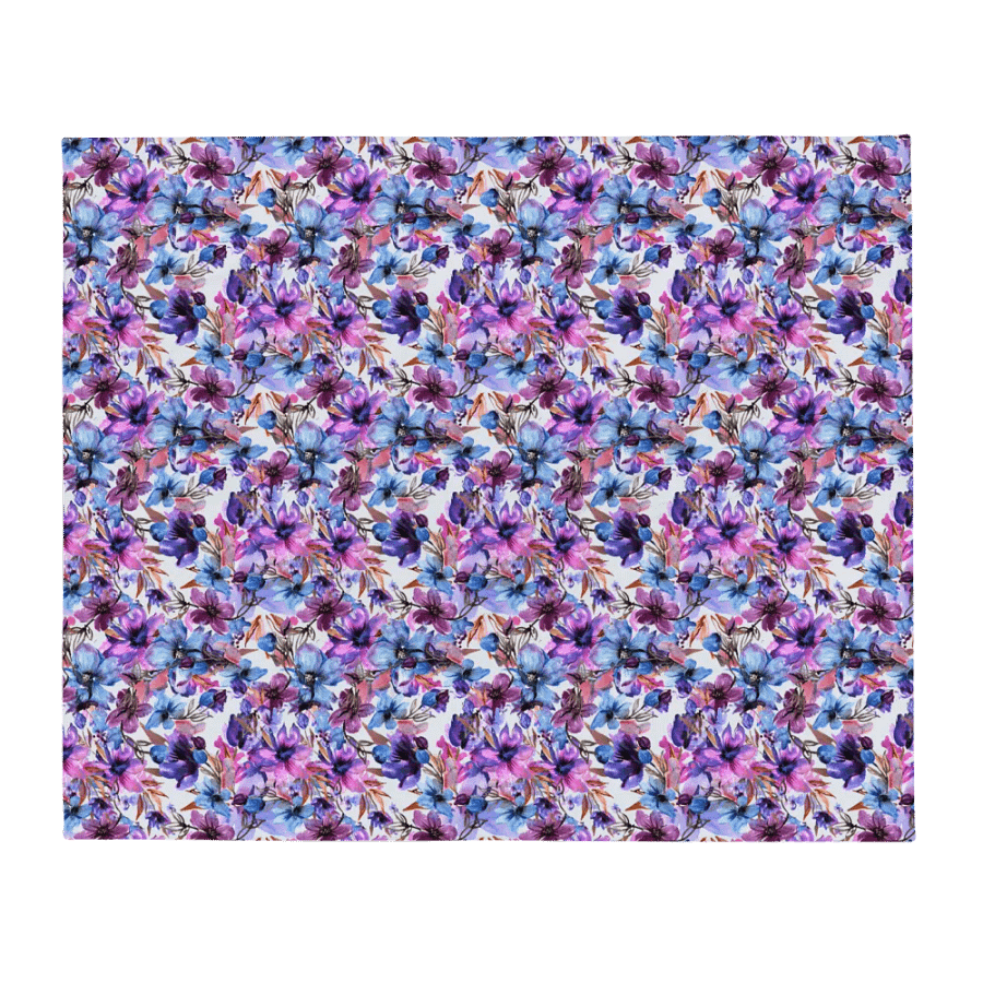 Purple Flowers Blanket product image (2)
